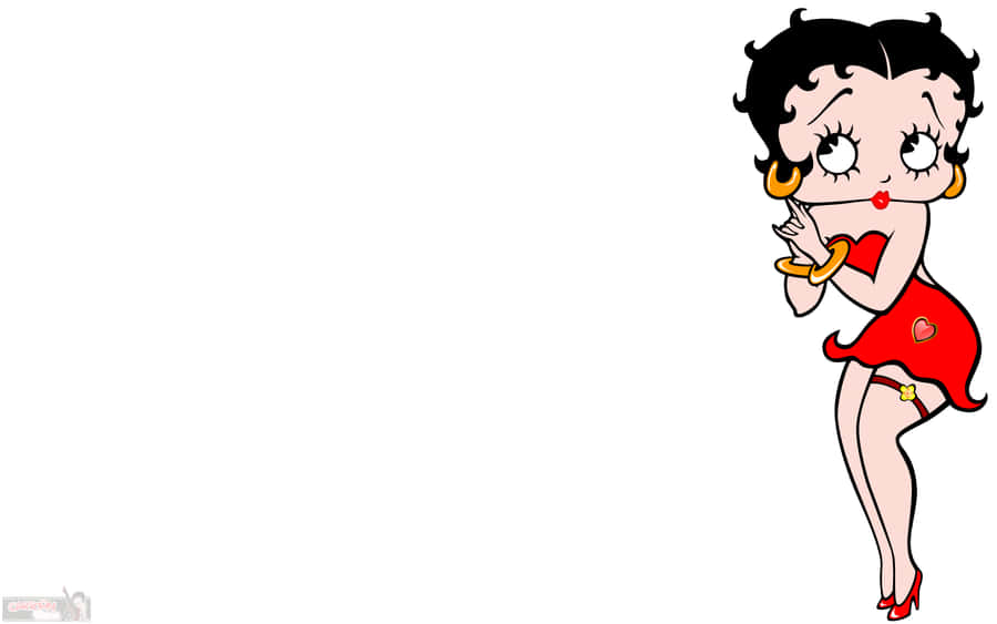 Celebrate Christmas With The One And Only Betty Boop! Wallpaper