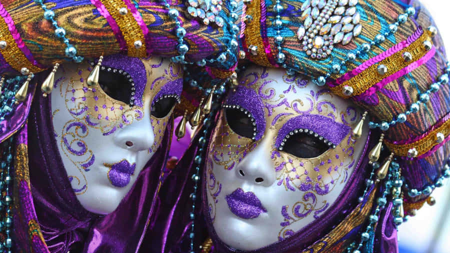 Celebrate Mardi Gras With Bright Colors And Festive Cheer Wallpaper