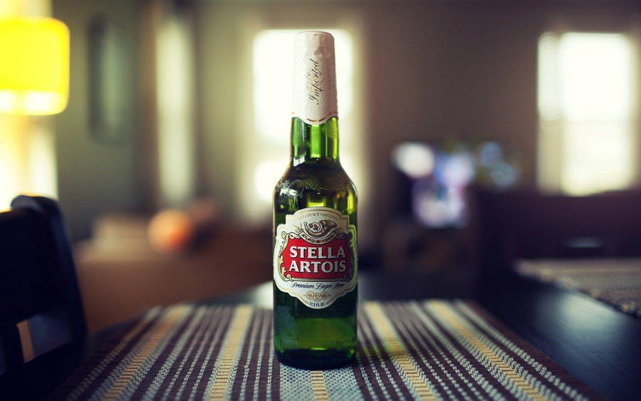 Celebrate Quality With Award-winning Stella Artois Lager Wallpaper