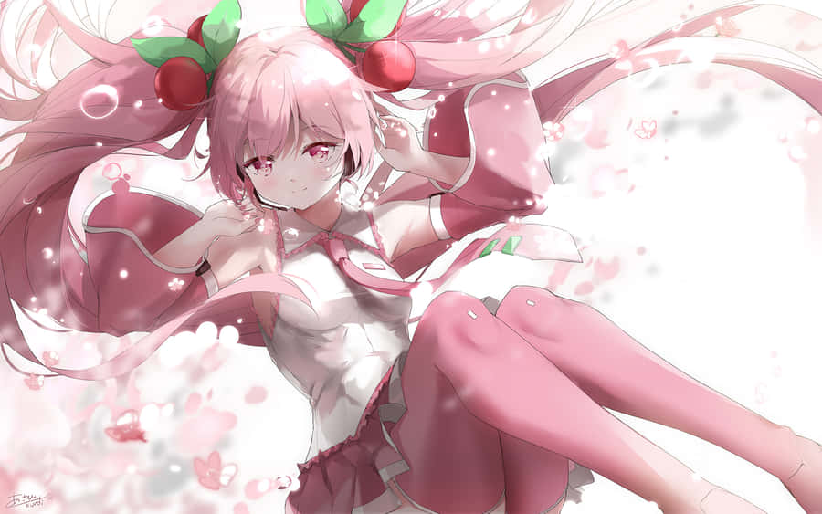 Celebrate Spring With Sakura Miku! Wallpaper