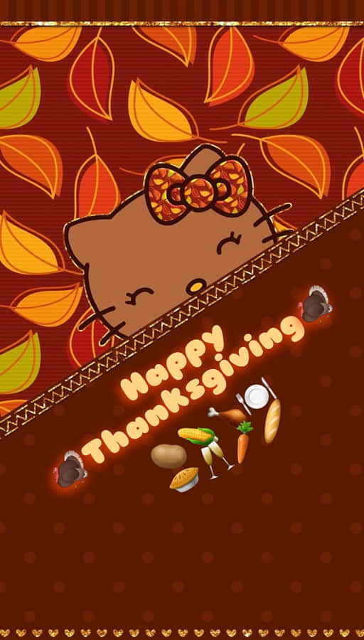 Celebrate Thanksgiving With Hello Kitty! Wallpaper