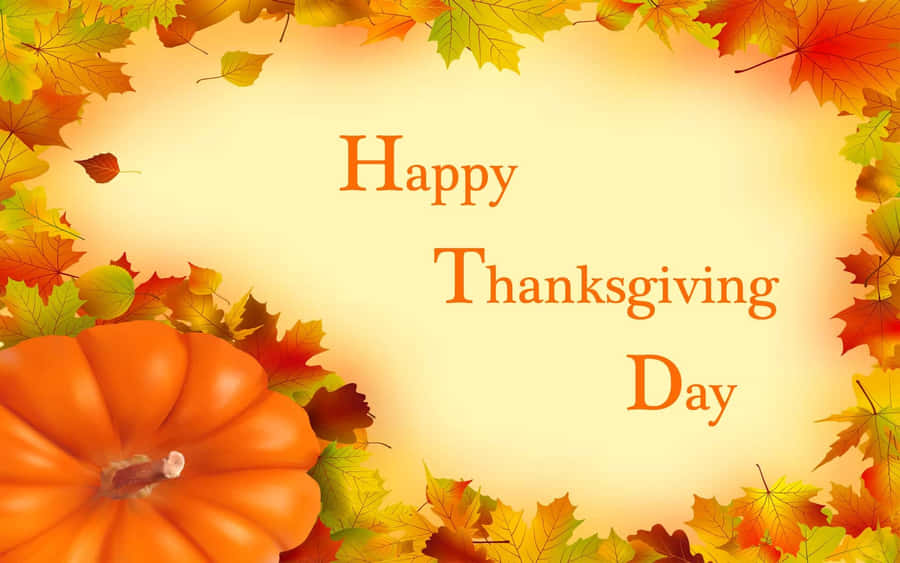 Celebrate The Day Of Giving Thanks With A Feast Of Thanksgiving Food. Wallpaper