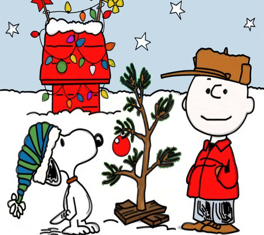 Celebrate The Holiday Season With Joy With The Peanuts Gang! Wallpaper