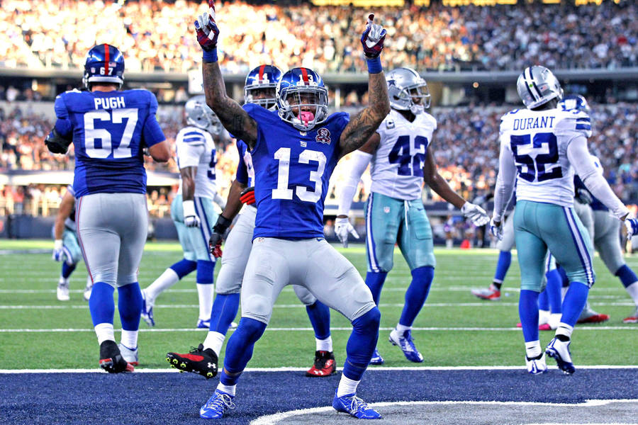 Celebrating Odell Beckham Jr Wallpaper