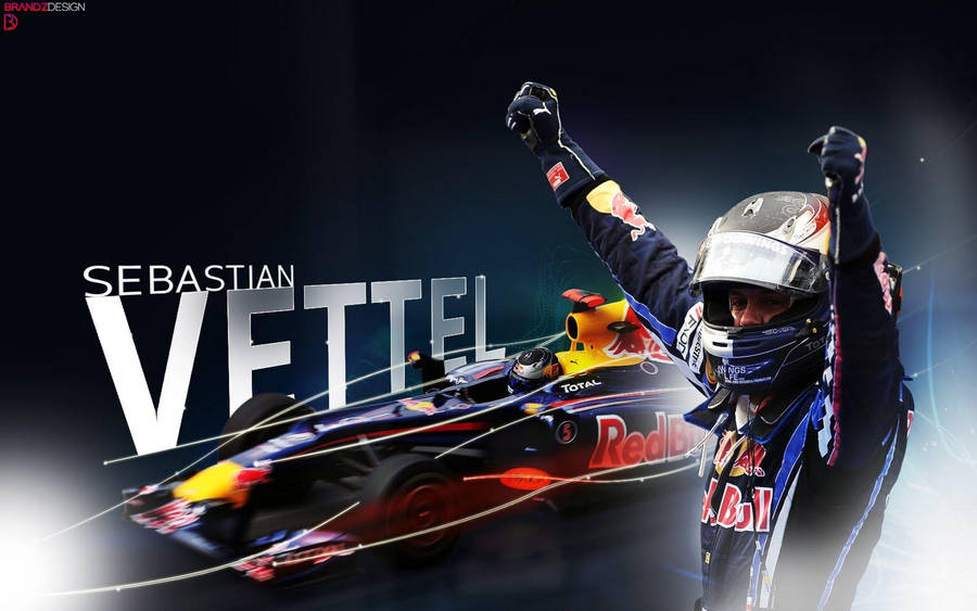 Celebrating Sebastian Vettel Fan Edit Wallpaper