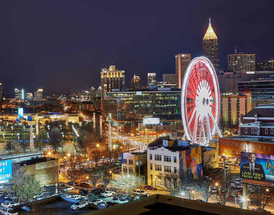 Centennial Park Atlanta Skyline Wallpaper