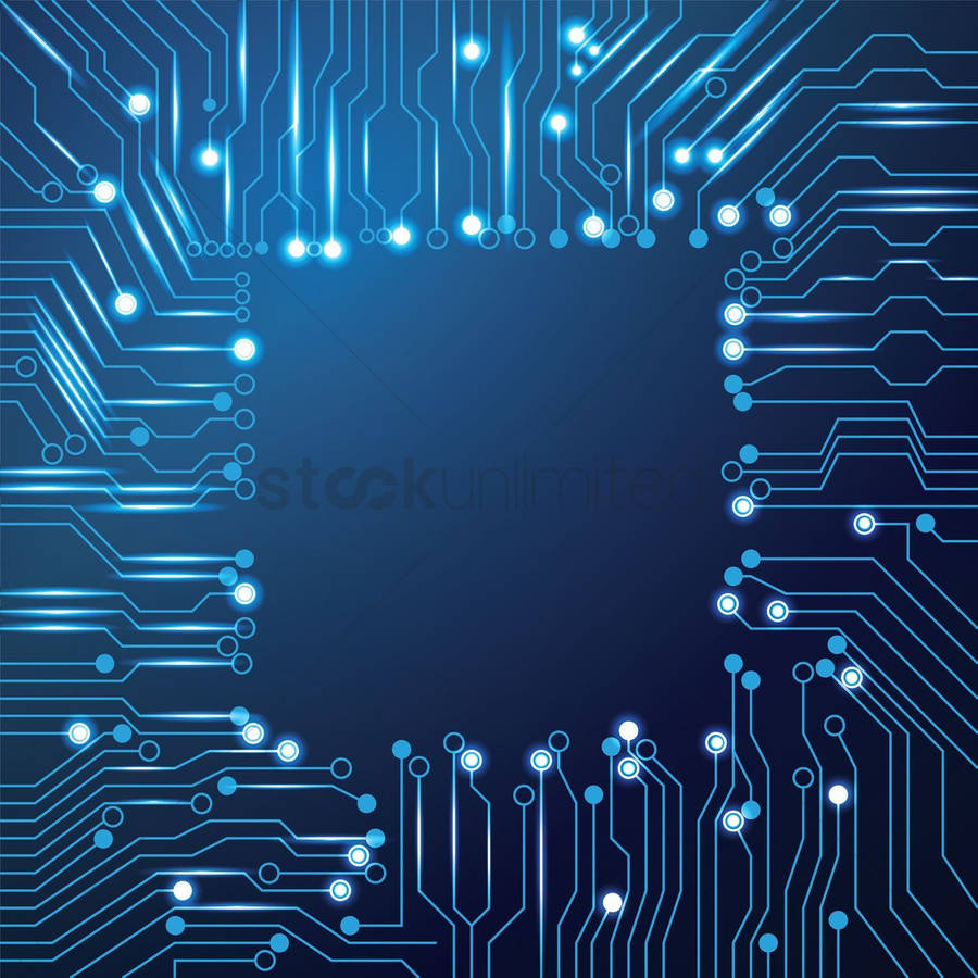 Central Chip Circuit Board Wallpaper