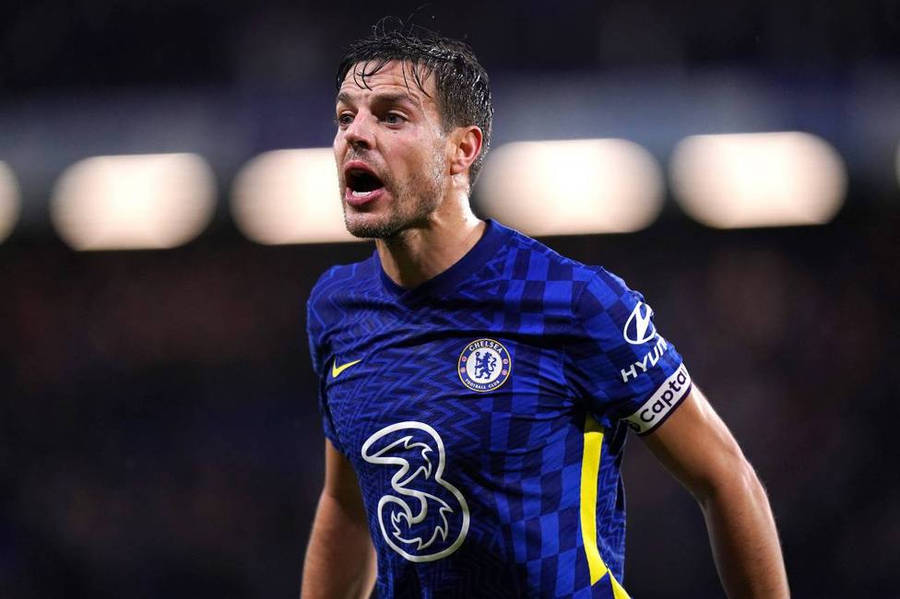 César Azpilicueta Yelling Wallpaper