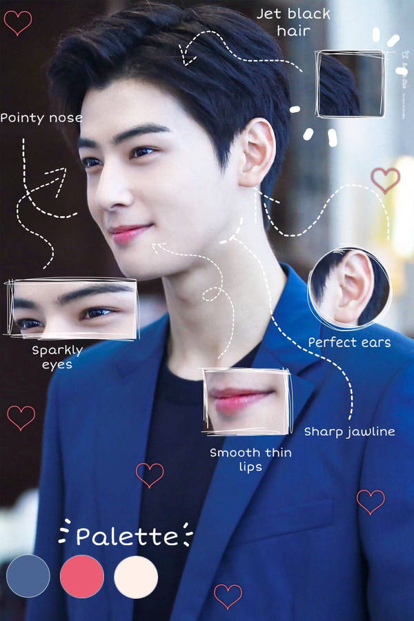 Cha Eun Woo Aesthetic Edit Wallpaper