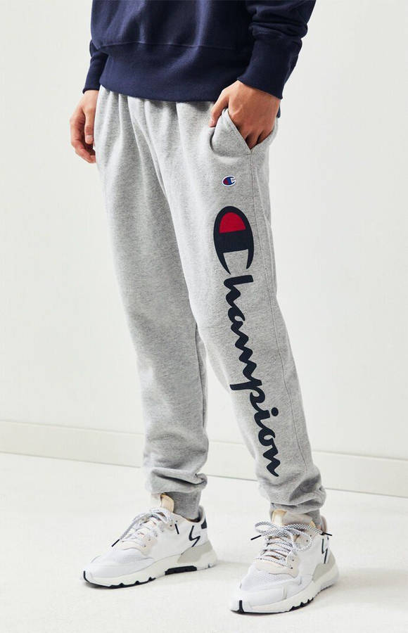 Champion logo sweatpants sale