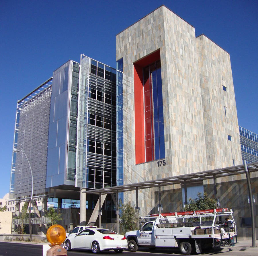 Chandler City Hall During Construction Wallpaper