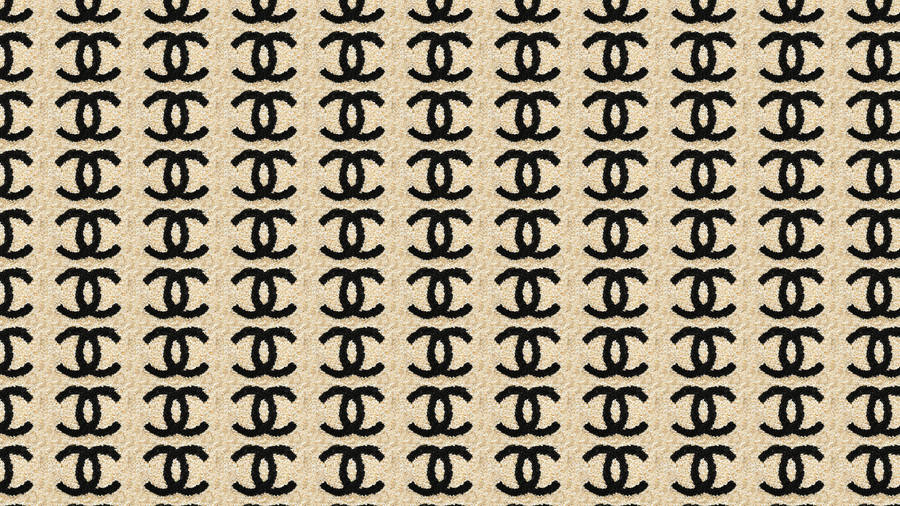 Chanel Logo Fabric Pattern Wallpaper