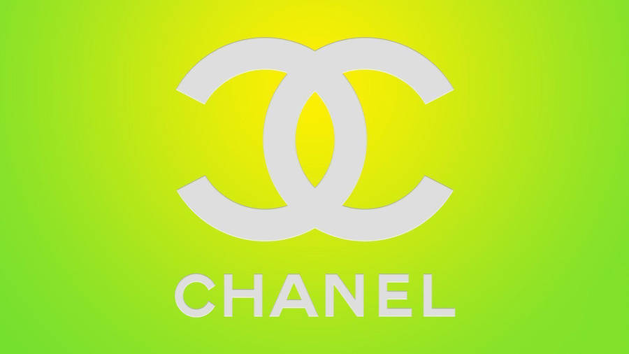 Chanel Logo Neon Green Wallpaper