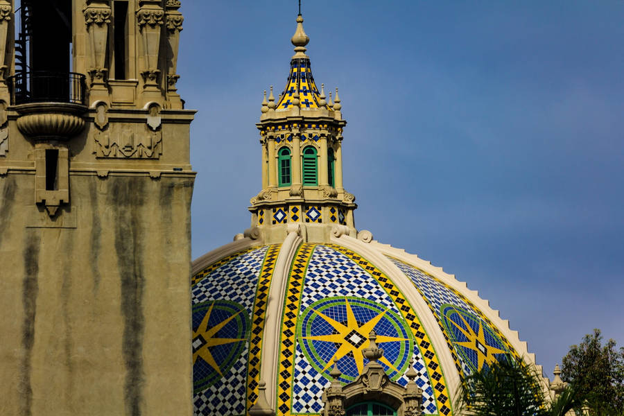 Chapel Dome In Balboa Park Wallpaper