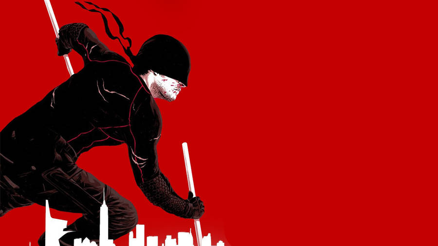 Charging Daredevil Abstract Wallpaper