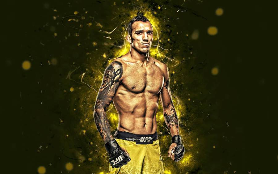 Charles Oliveira Yellow Smokey Wallpaper