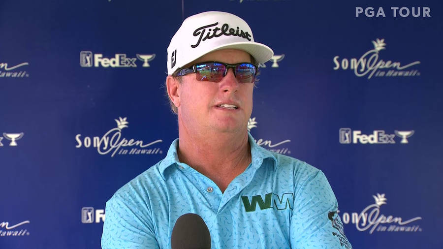 Charley Hoffman During An Interview Wallpaper