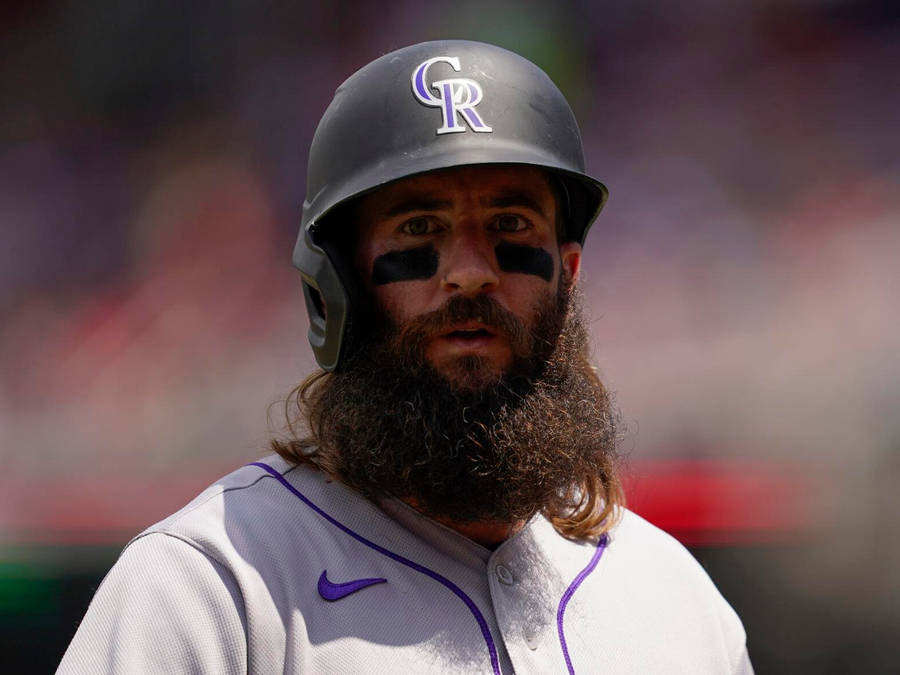 Charlie Blackmon Close-up Shot Wallpaper