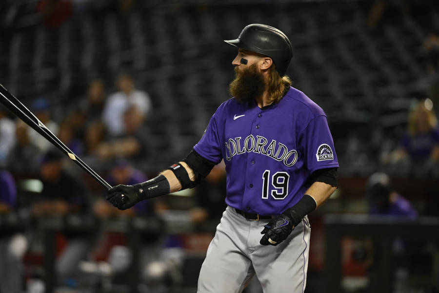 Charlie Blackmon Holds Bat Wallpaper