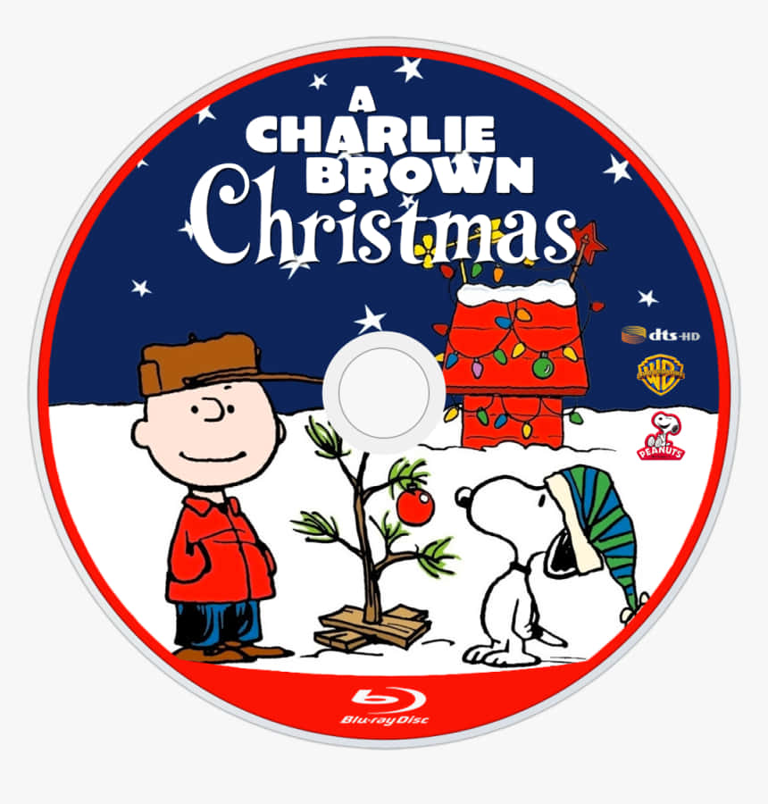 Charlie Brown And Snoopy Celebrate Christmas Together Wallpaper