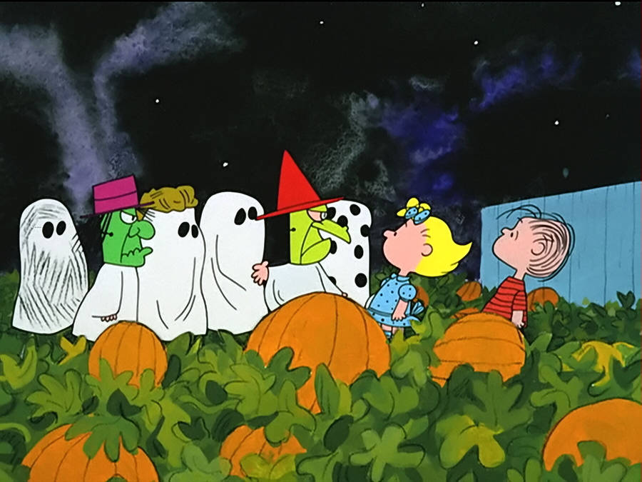 Charlie Brown During Halloween Wallpaper