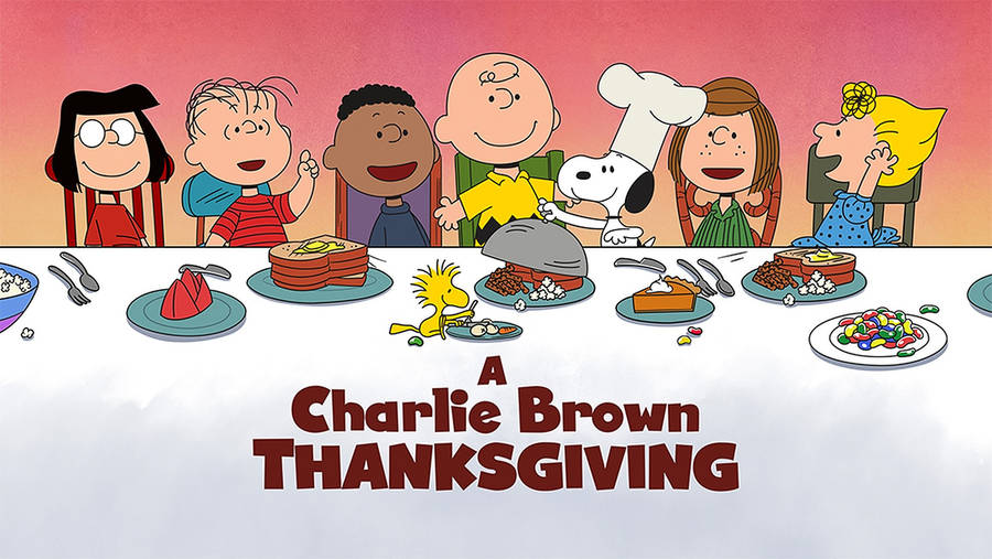 Charlie Brown Thanksgiving Feast Wallpaper