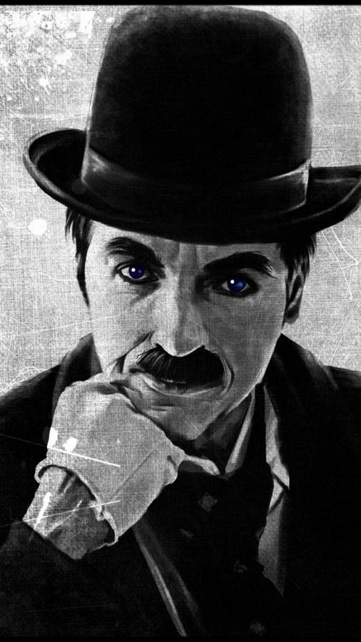 Charlie Chaplin Drawing Wallpaper