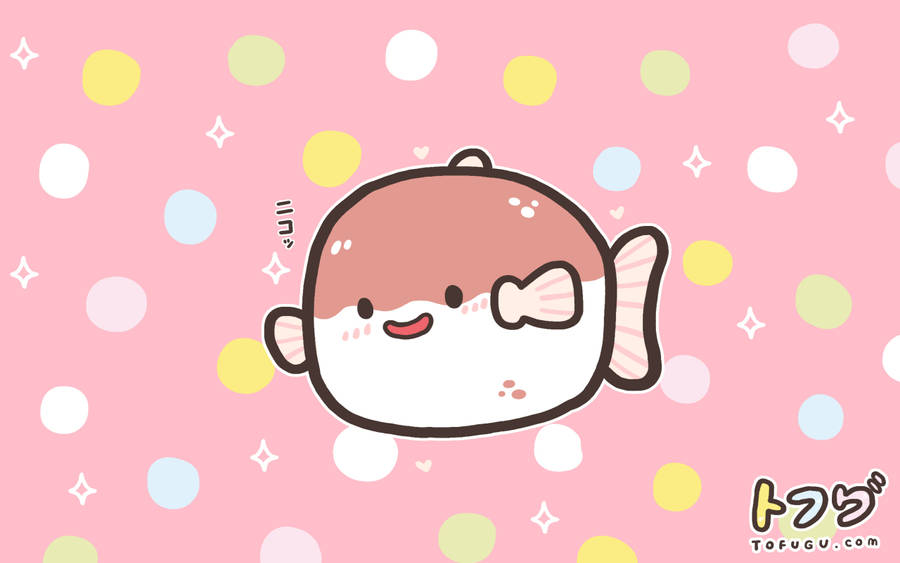 Charming Fish Cartoon Kawaii Ipad Wallpaper