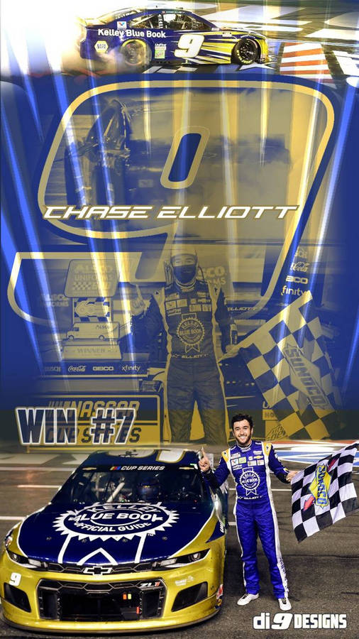 Chase Elliot Number 9 Poster Wallpaper