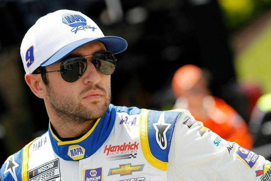 Chase Elliott In Napa Cap Sensing Victory Wallpaper