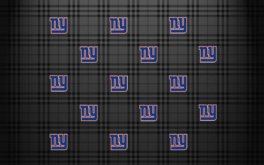 Checkered New York Giants Logo Wallpaper