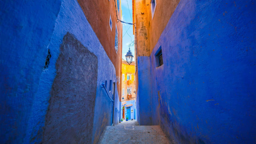 Chefchaouen Blue City Morocco Wallpaper