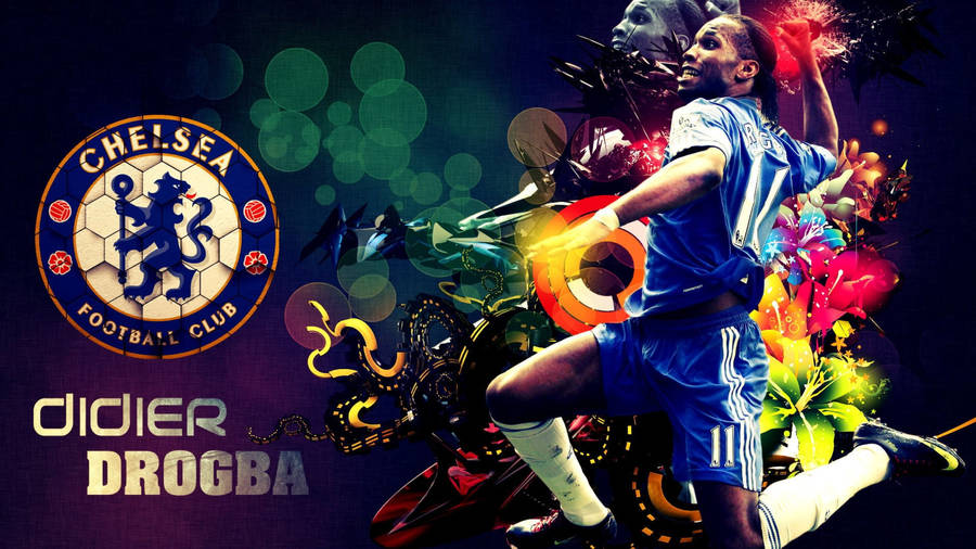 Chelsea Didier Drogba Fan Art Wallpaper