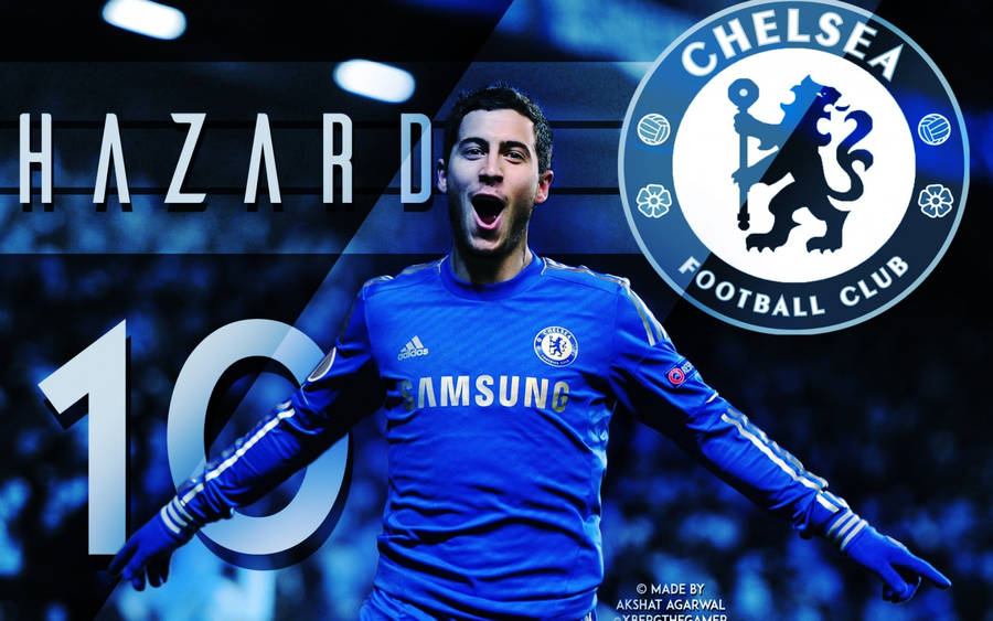 Chelsea Hazard Digital Cover Wallpaper