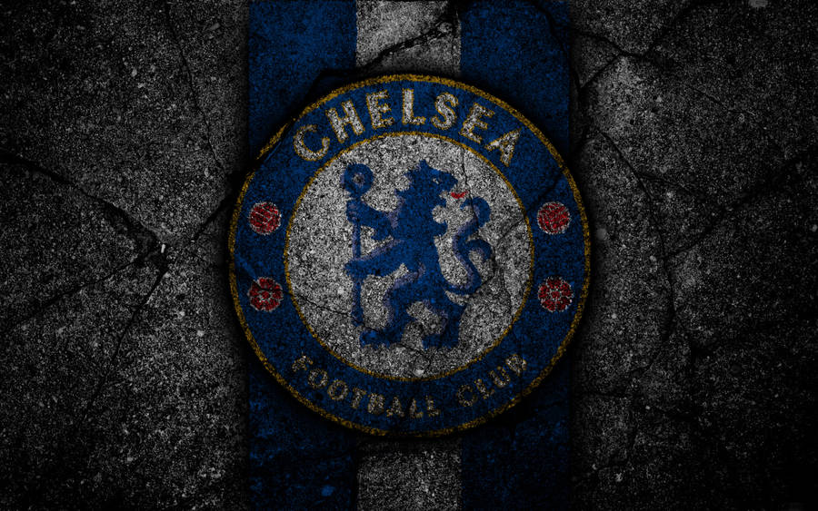 Chelsea Logo On Rock Wallpaper