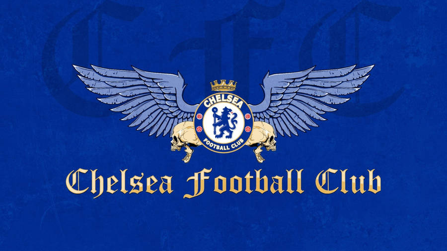 Chelsea Logo With Wings Wallpaper