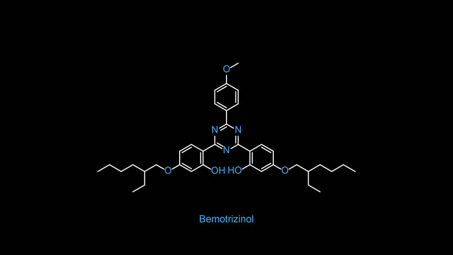 Chemistry Beyond - Bemotrizinol Chemical Formula Wallpaper