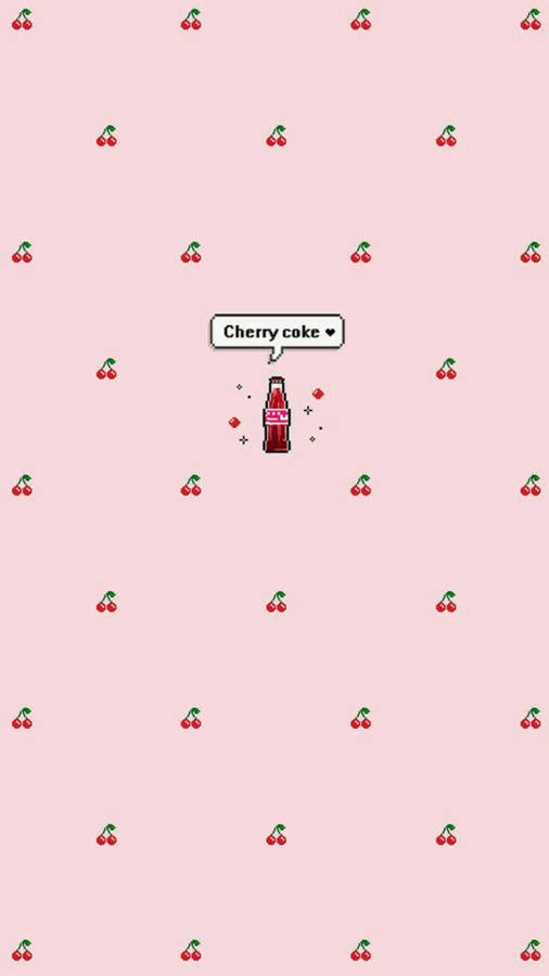 Cherry Coke Cute Iphone Lock Screen Wallpaper