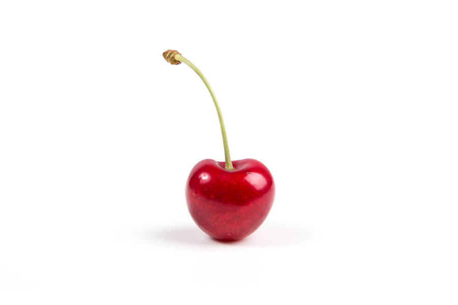 Cherry Fruit With Stem Wallpaper