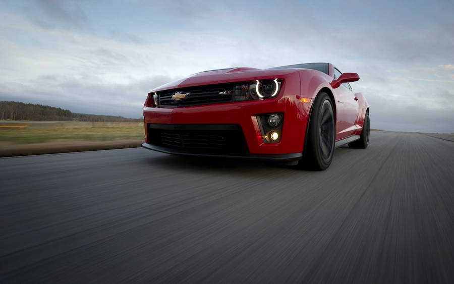 Chevrolet Camaro Muscle Cars Feature Red Wallpaper