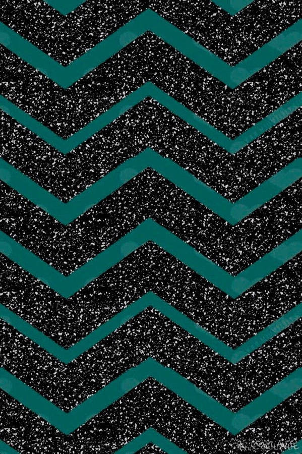 Chevron Sparkle Dark Teal Iphone Wallpaper