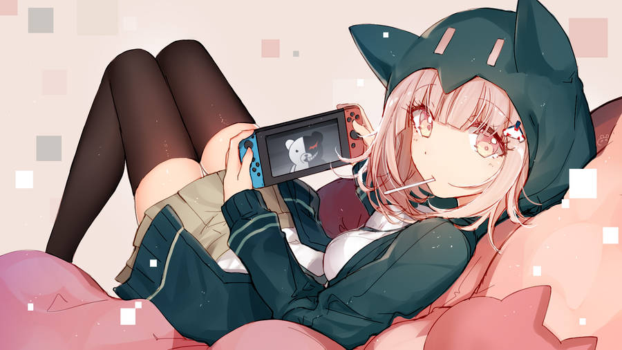 Chiaki Nanami - The Ultimate Gamer Wallpaper