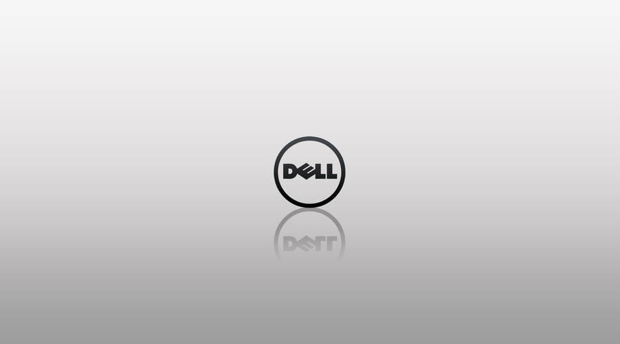 Chic Dell Brand Reflective Logo Wallpaper