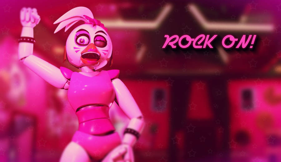 Chica Fnaf Rock On Wallpaper