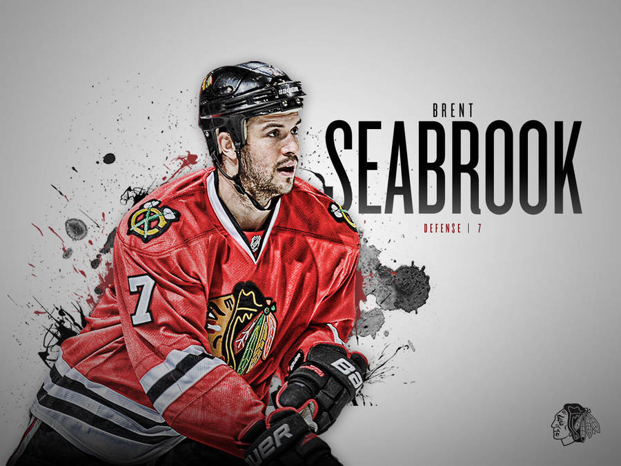 Chicago Blackhawks Brent Seabrook Graphic Art Wallpaper