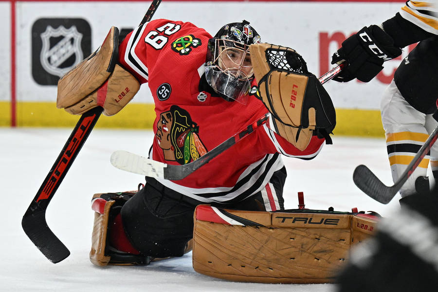 Chicago Blackhawks Goaltender Marc Andre Fleury Wallpaper