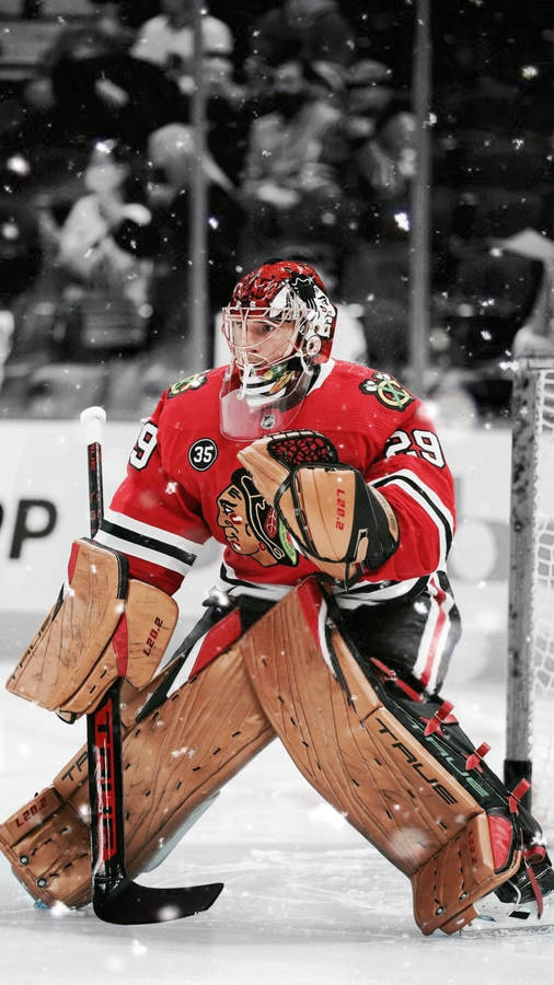 Chicago Blackhawks Player Marc Andre Fleury Wallpaper