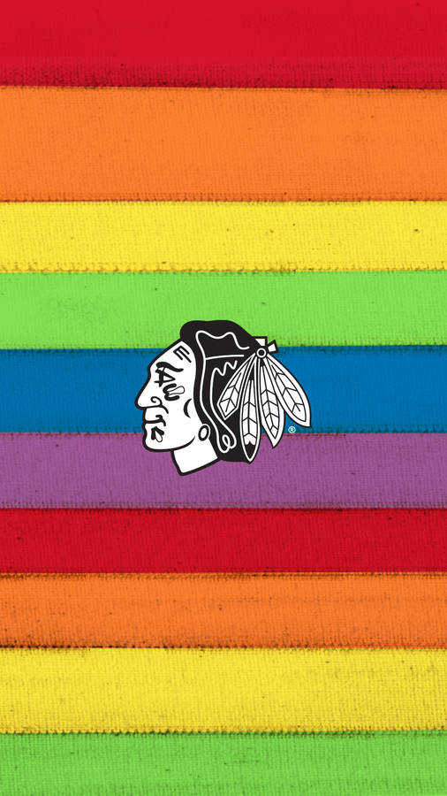 Chicago Blackhawks Rainbow Wallpaper