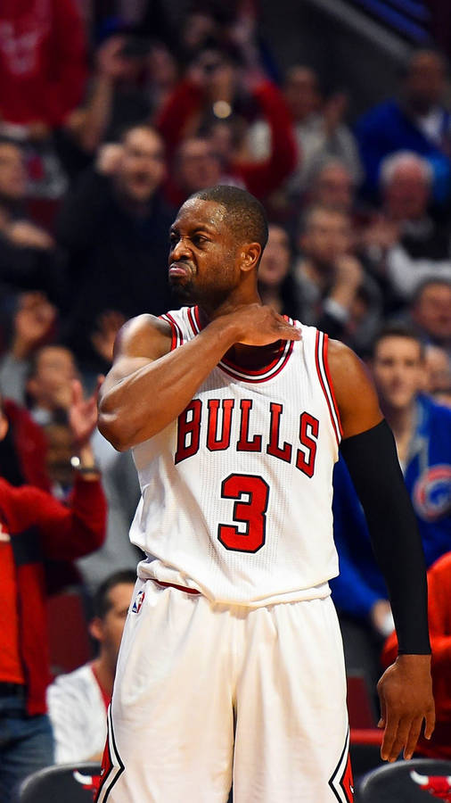 Chicago Bulls Dwyane Wade Fierce Throat Slash Wallpaper