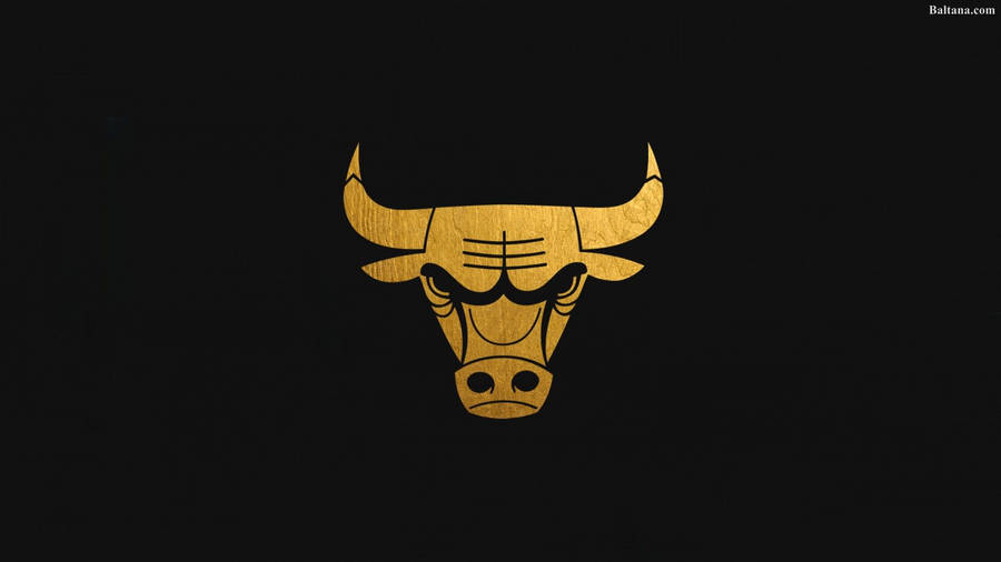Chicago Bulls Gold Logo Wallpaper